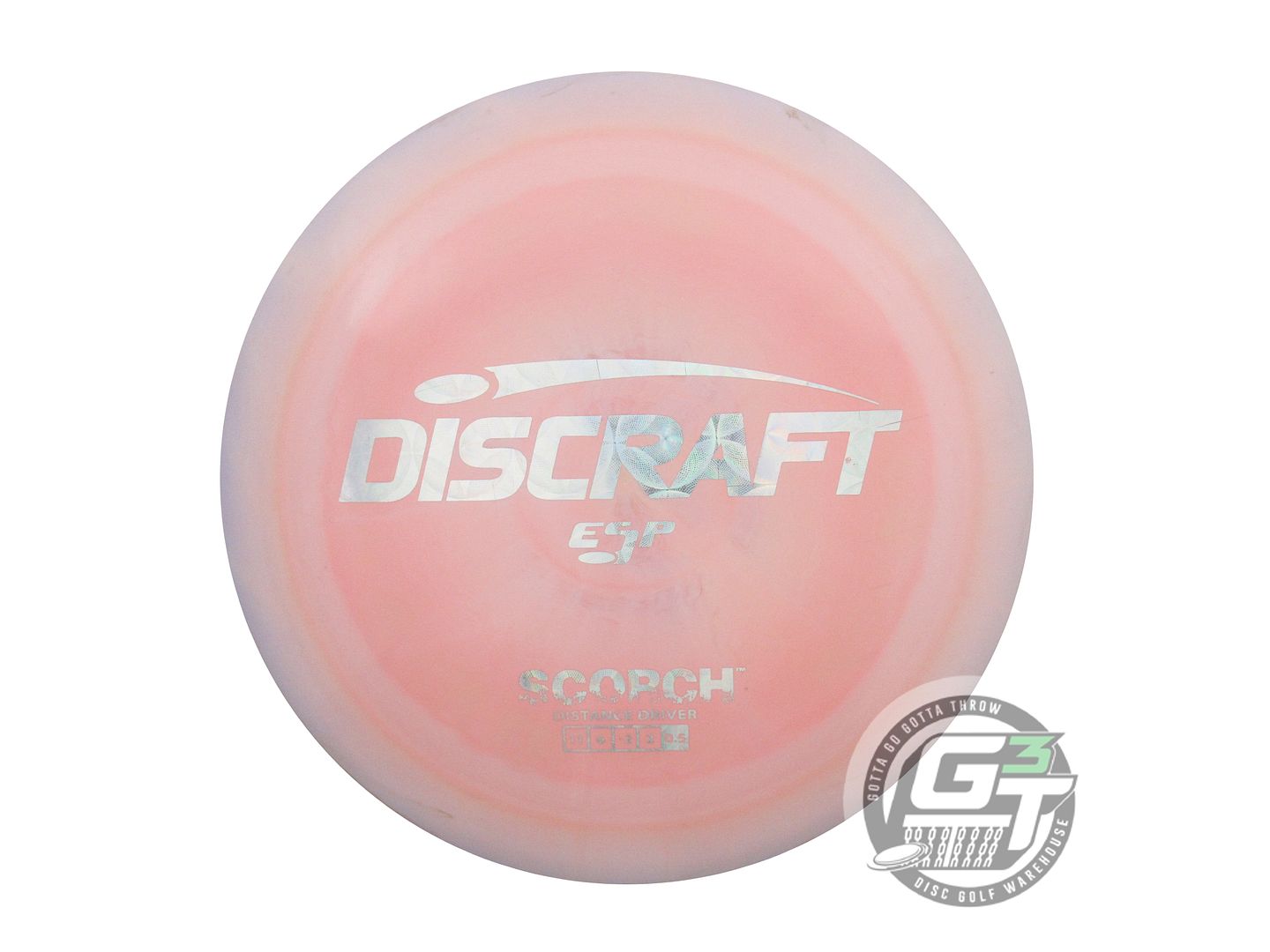 USED Discraft ESP Scorch 175g Lilac-Pink Hypnotic Foil Distance Driver Golf Disc
