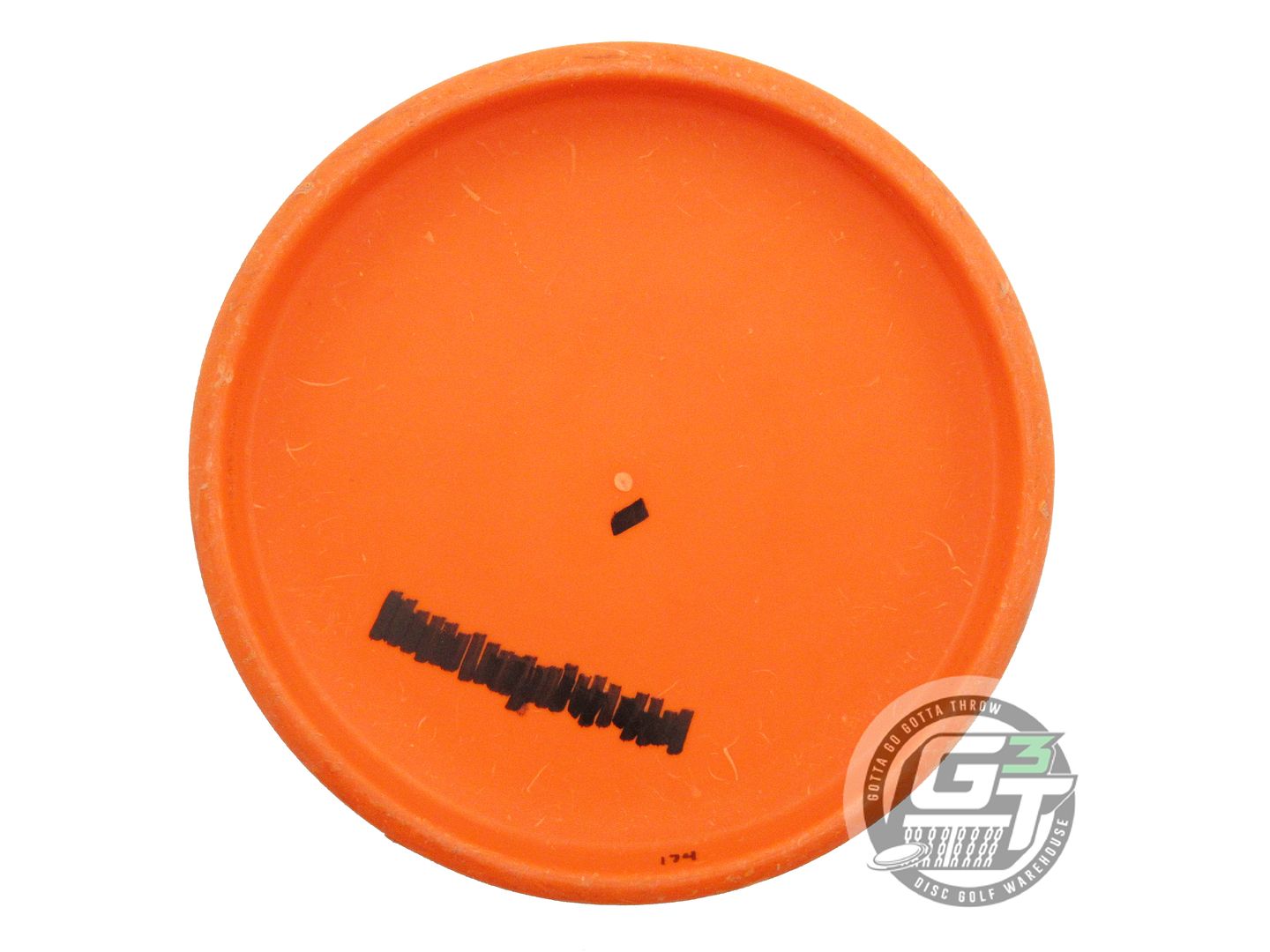 USED Discraft Hard Blend Luna 174g Orange Gold Holo Foil Putter Golf Disc
