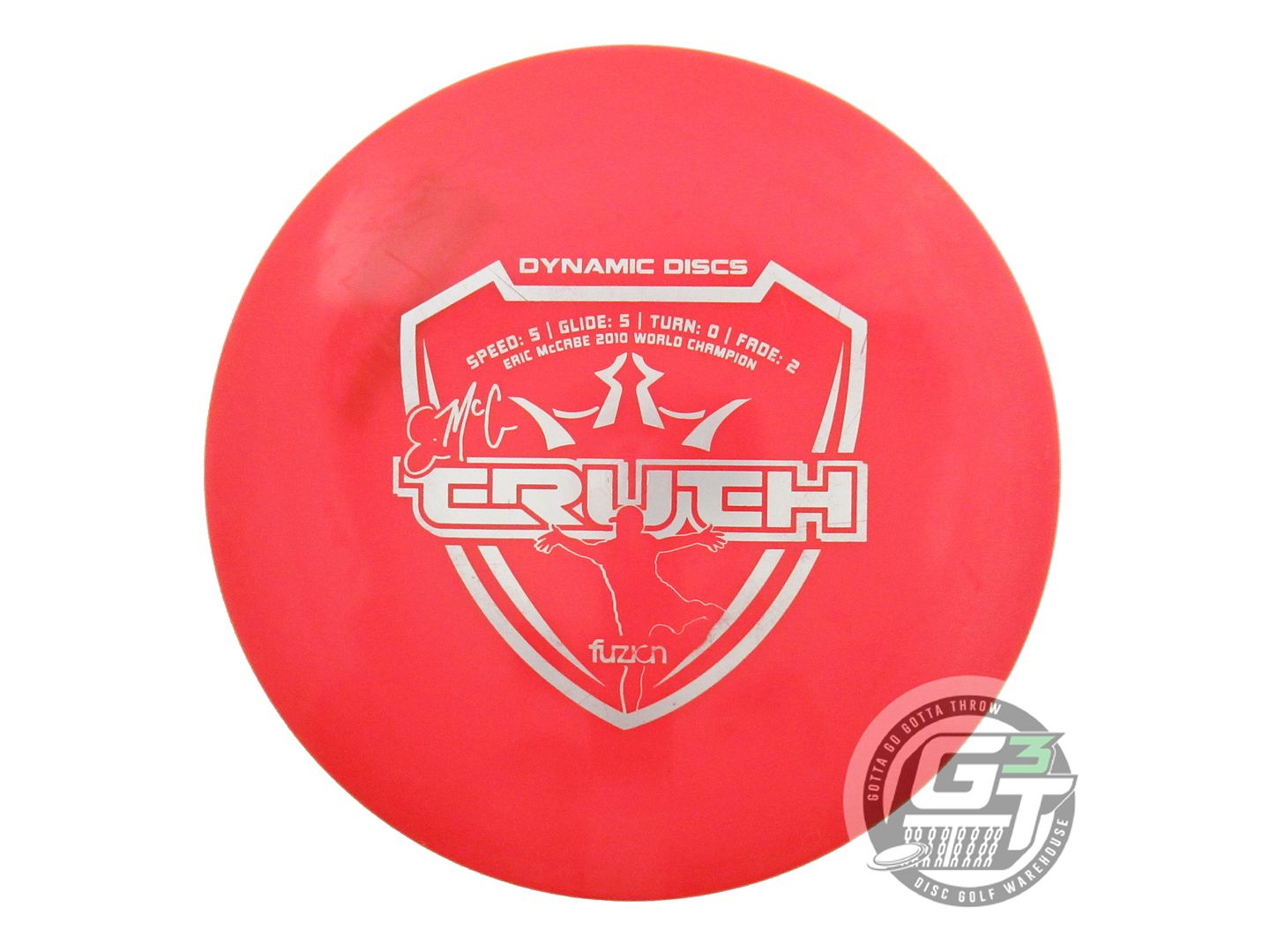 USED Dynamic Discs Fuzion EMAC Truth 174g Red Silver Stamp Midrange Golf Disc
