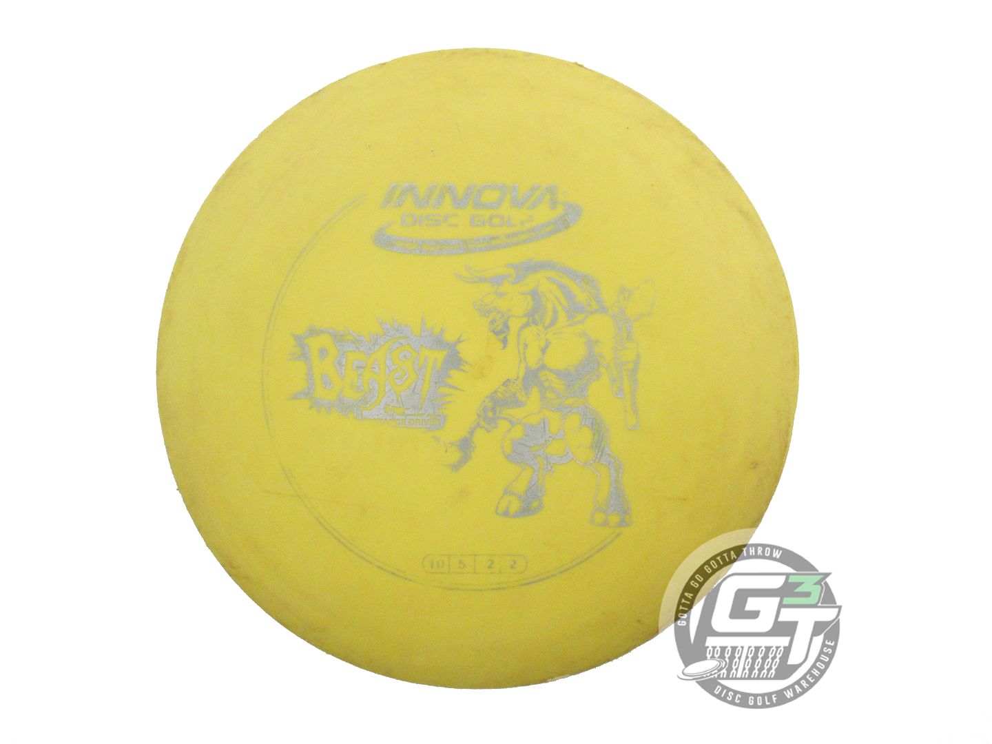 USED Innova DX Beast 172g Yellow Silver Foil Distance Driver Golf Disc