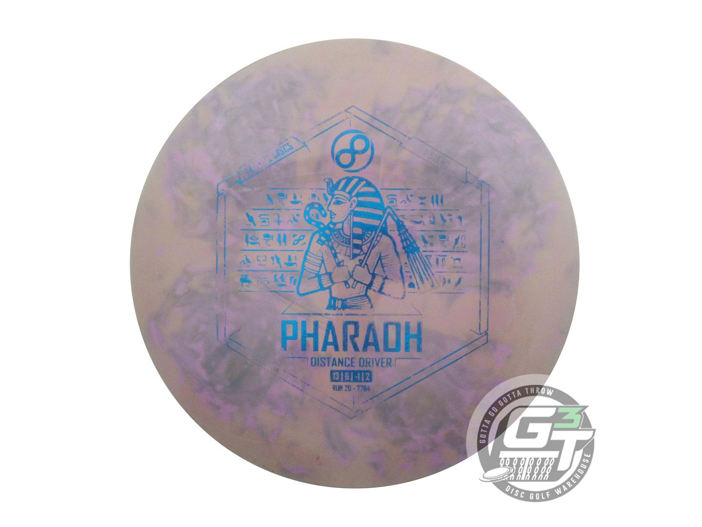 USED Infinite I-Blend Pharaoh 175g Purple HOME DYED Distance Driver Golf Disc