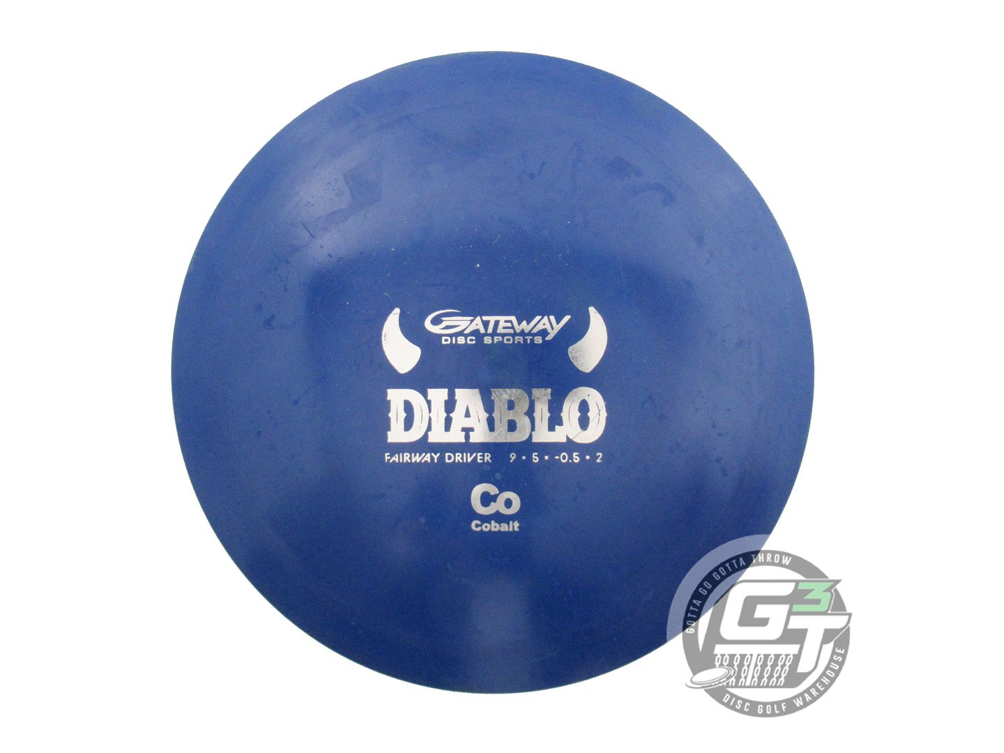 USED Gateway Cobalt Diablo 168g Blue Silver Foil Distance Driver Golf Disc