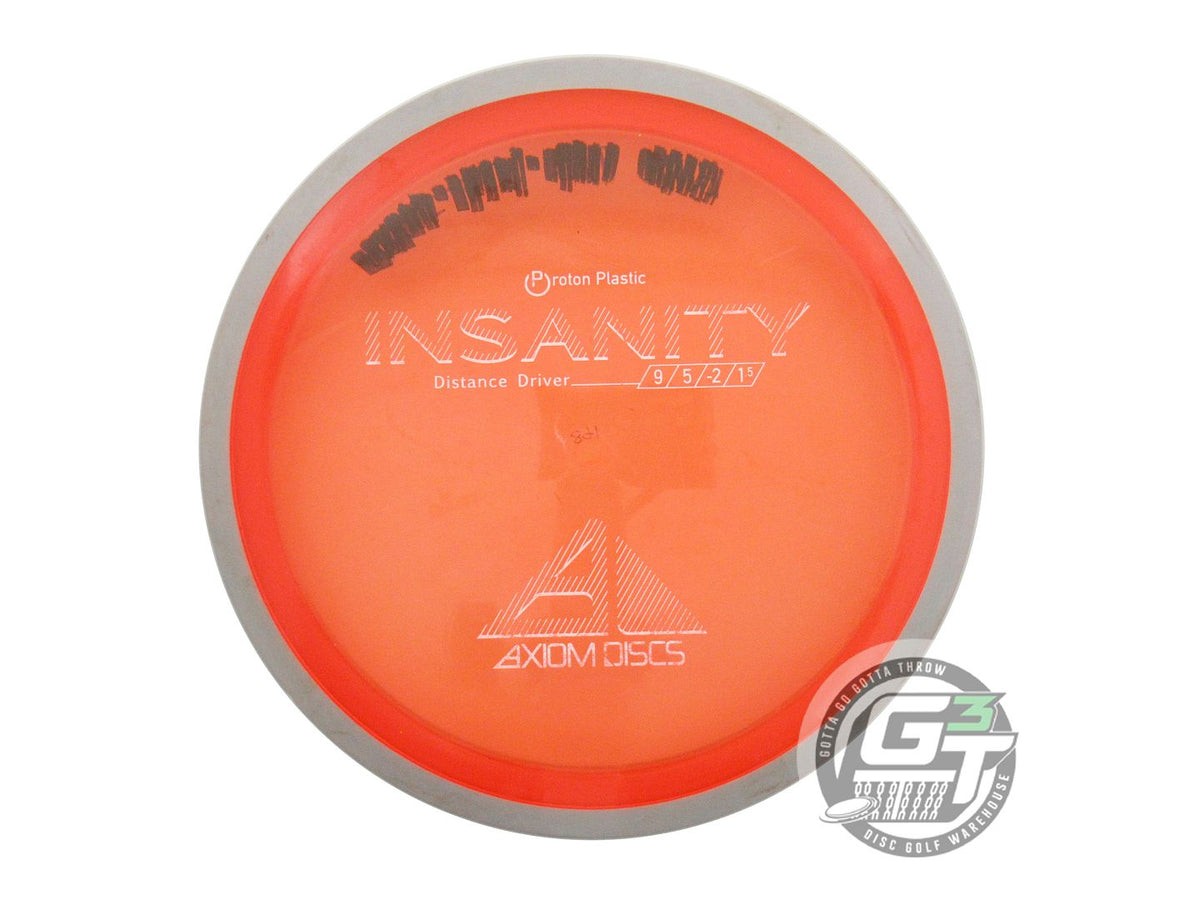 USED Axiom Discs Proton Insanity 167g Orange Gray Rim Distance Driver Golf Disc