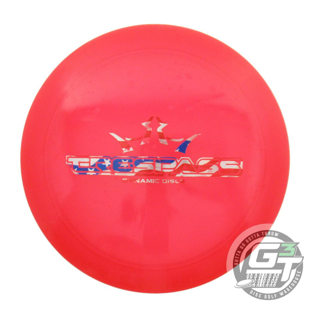 USED Dynamic Discs Lucid Trespass 173g Red Flag Foil Distance Driver Golf Disc