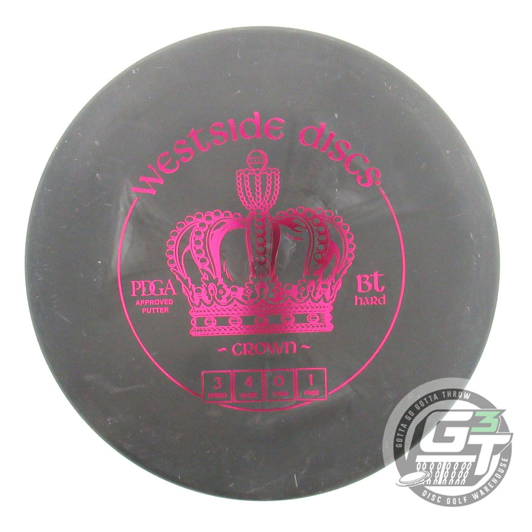 USED Westside Discs BT Hard Crown 173g Black Magenta Foil Putter Golf Disc