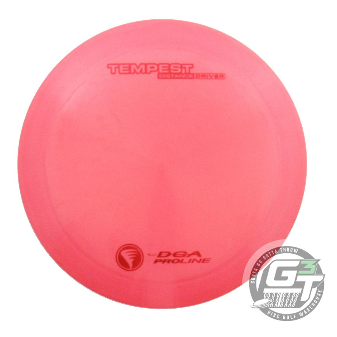 USED DGA ProLine Tempest 168g Pink Red Foil Distance Driver Golf Disc