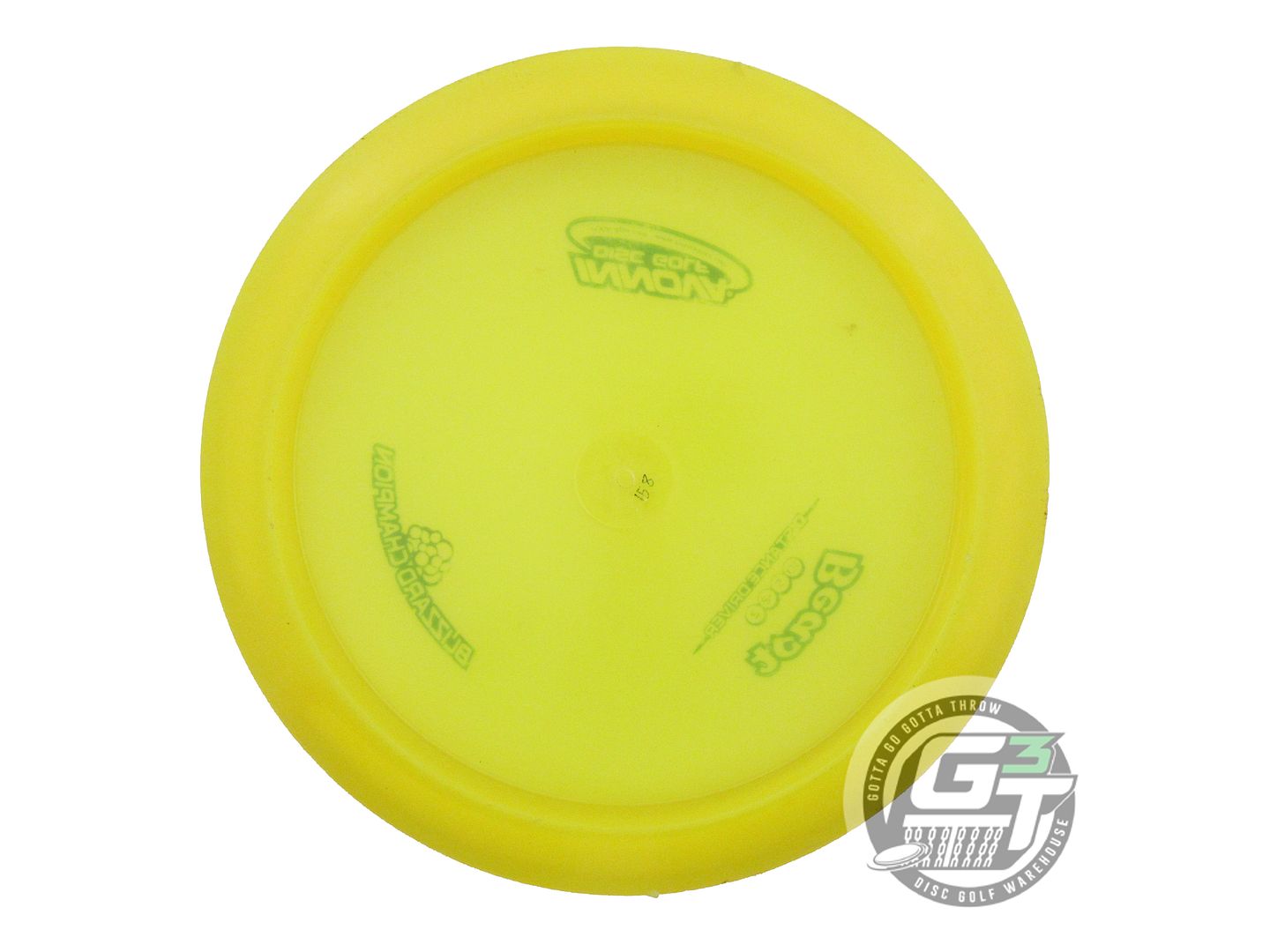 USED Innova Blizzard Beast 158g Yellow Green Stamp Distance Driver Golf Disc