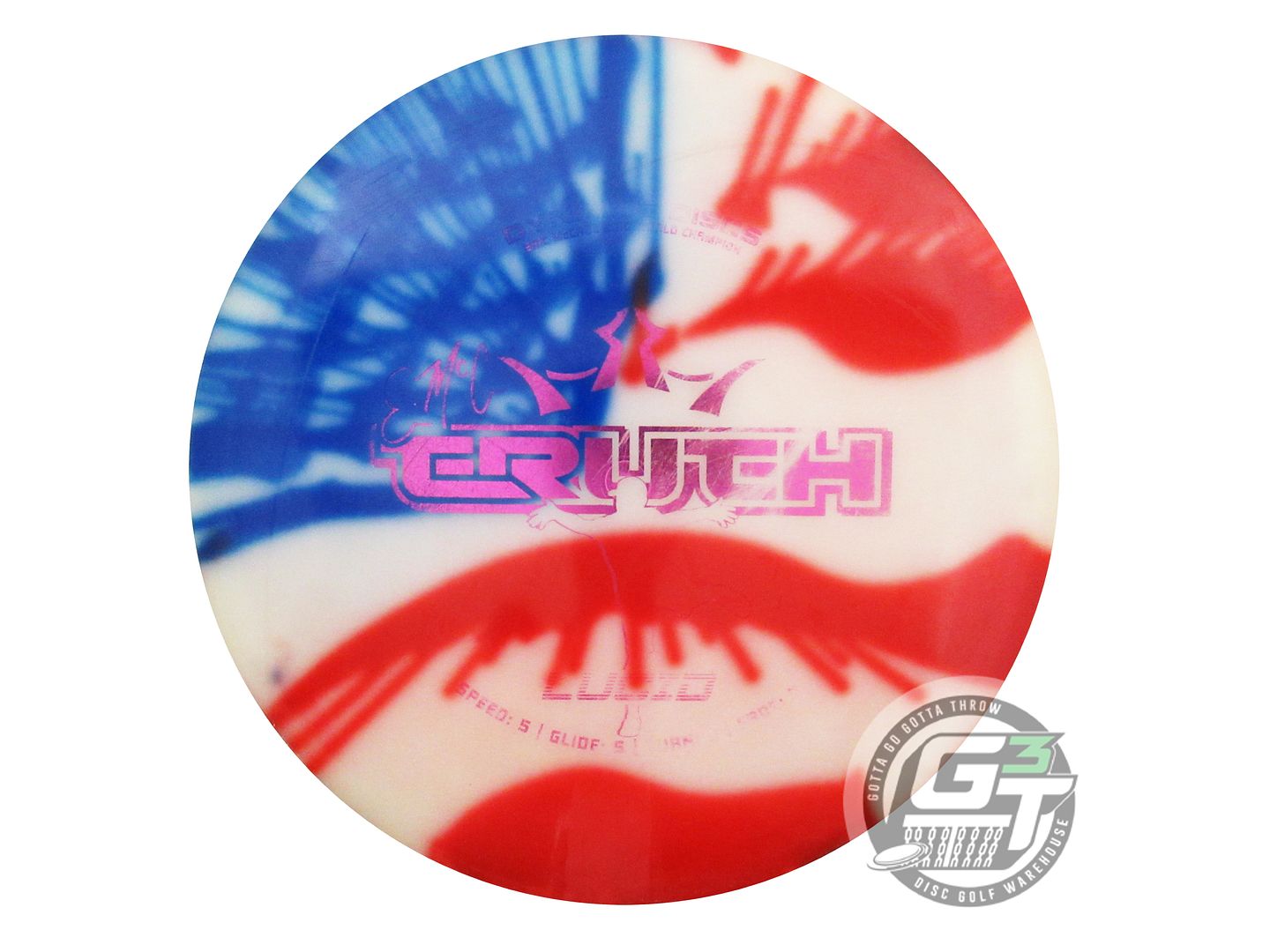 USED Dynamic Discs MyDye Lucid Truth 180g Flag Midrange Golf Disc