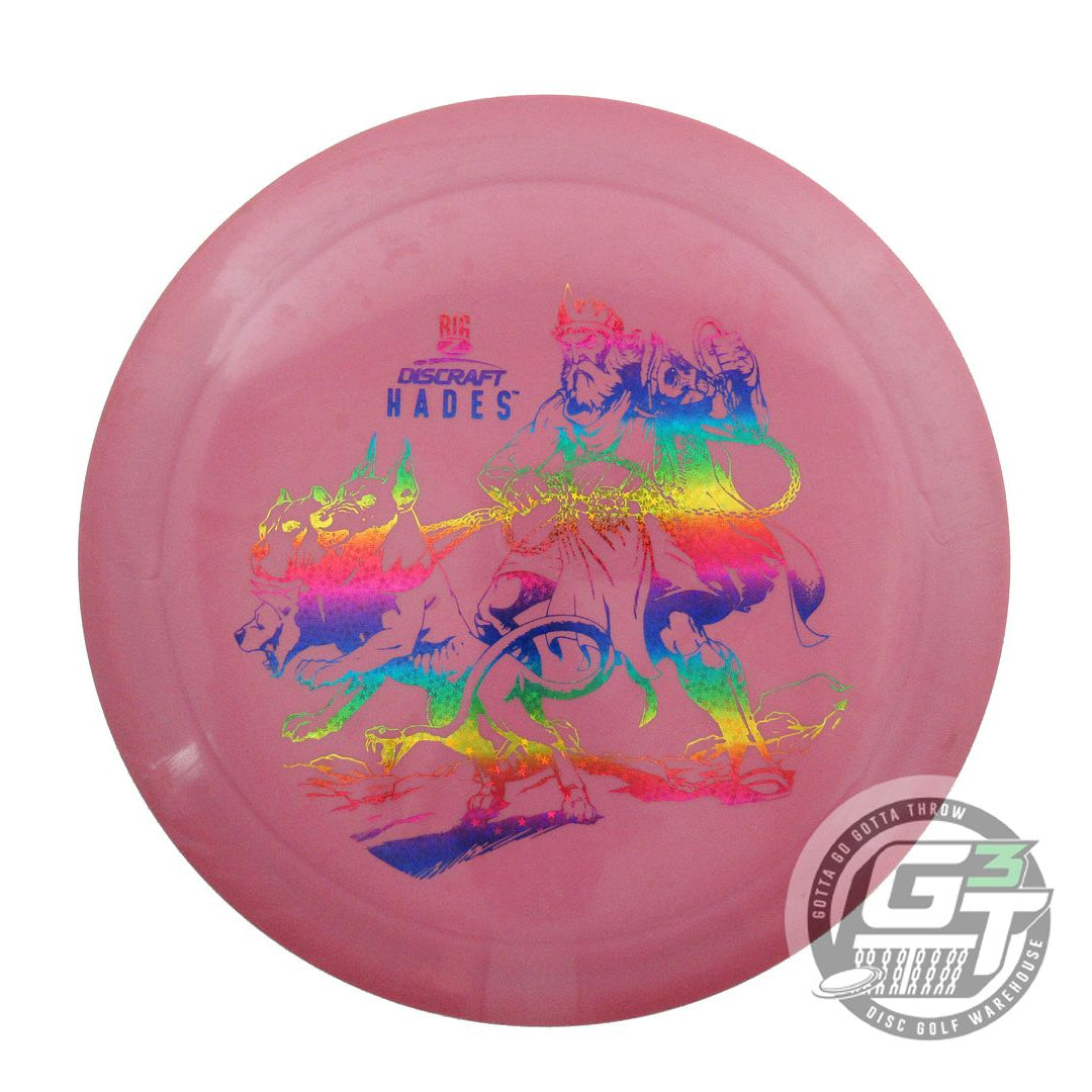 USED Discraft Big Z Hades 176g Purple Rainbow Star Foil Driver Golf Disc