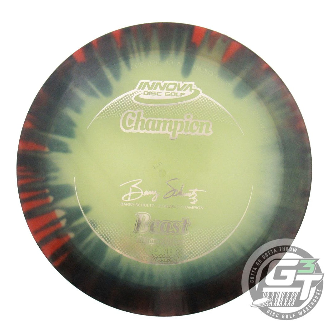 USED Innova I-DYE Champion Beast 174g Red Burst Distance Driver Golf Disc
