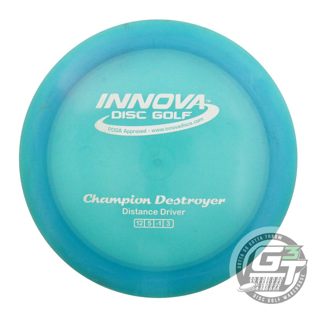 USED Innova Champion Destroyer 173g Teal White Stamp Distance Driver Golf Disc