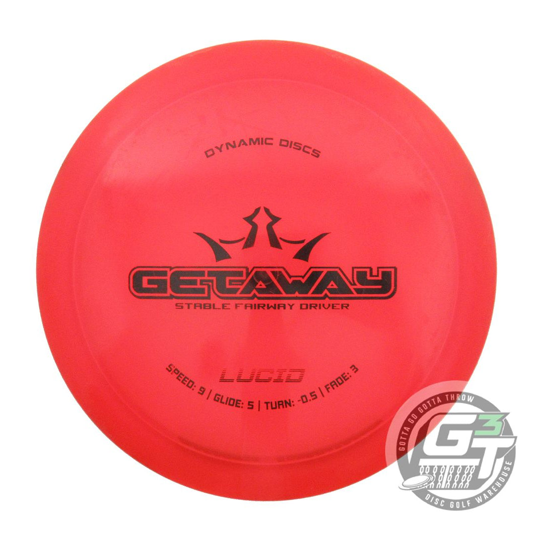 USED Dynamic Discs Lucid Getaway 173g Red Black Stamp Distance Driver Golf Disc