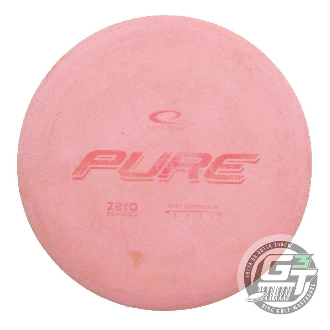 USED Latitude 64 Zero Hard Pure 173g Pink Red Stamp Putter Golf Disc