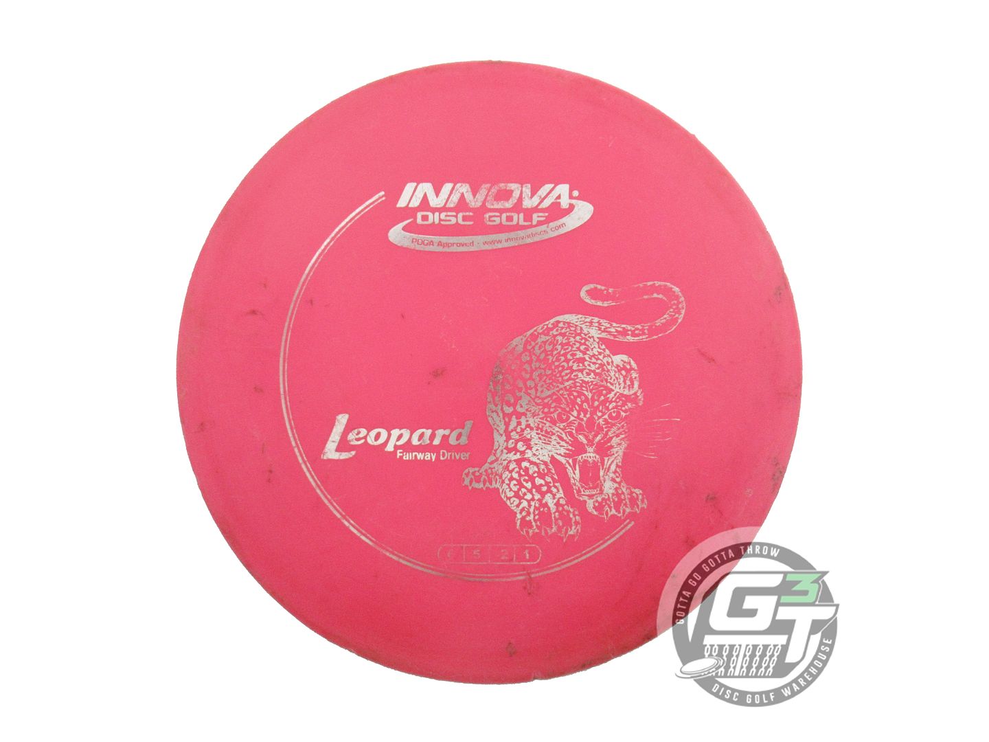 USED Innova DX Leopard 168g Pink Silver Foil Fairway Driver Golf Disc