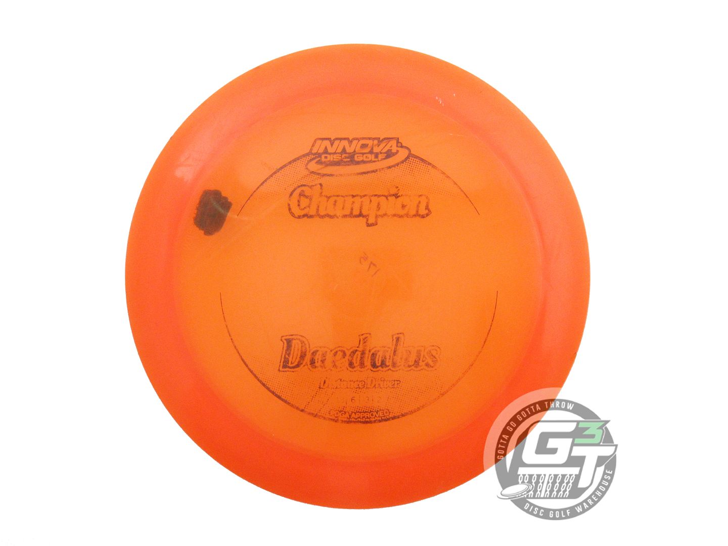 USED Innova Champion Daedalus 175g Orange Black Stamp Distance Driver Golf Disc