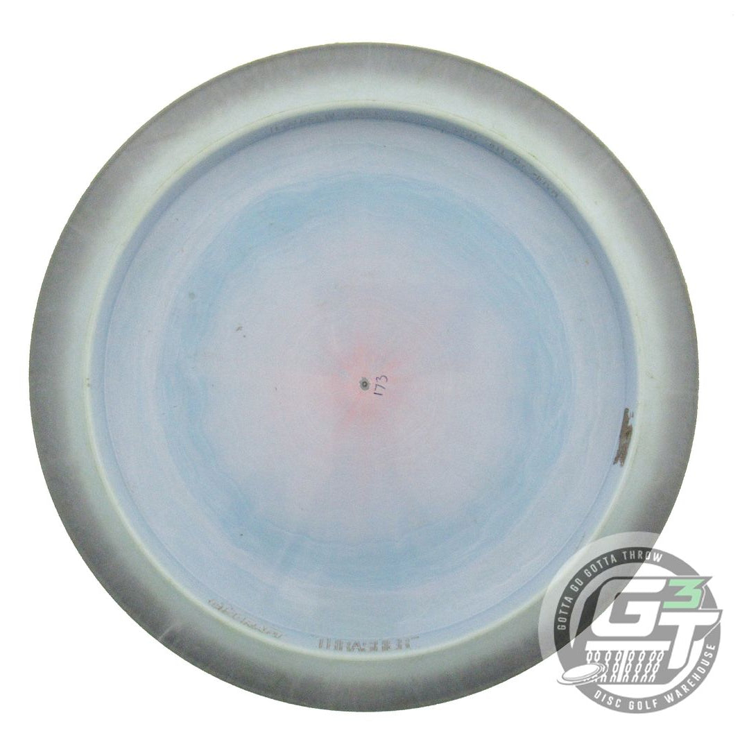 USED Discraft ESP Thrasher 173g Gray-Sky Blue Teal Heart Foil Driver Golf Disc