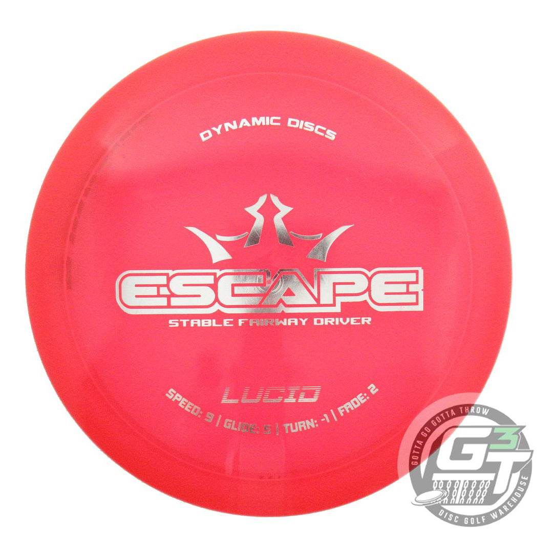 USED Dynamic Discs Lucid Escape 171g Red Silver Foil Fairway Driver Golf Disc