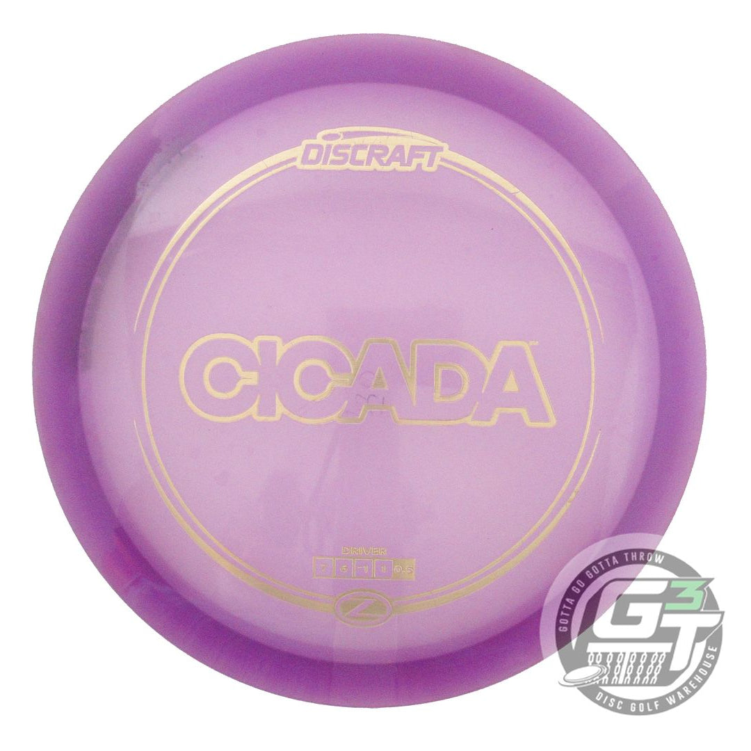 USED Discraft Z Cicada 172g Purple Gold Foil Fairway Driver Golf Disc