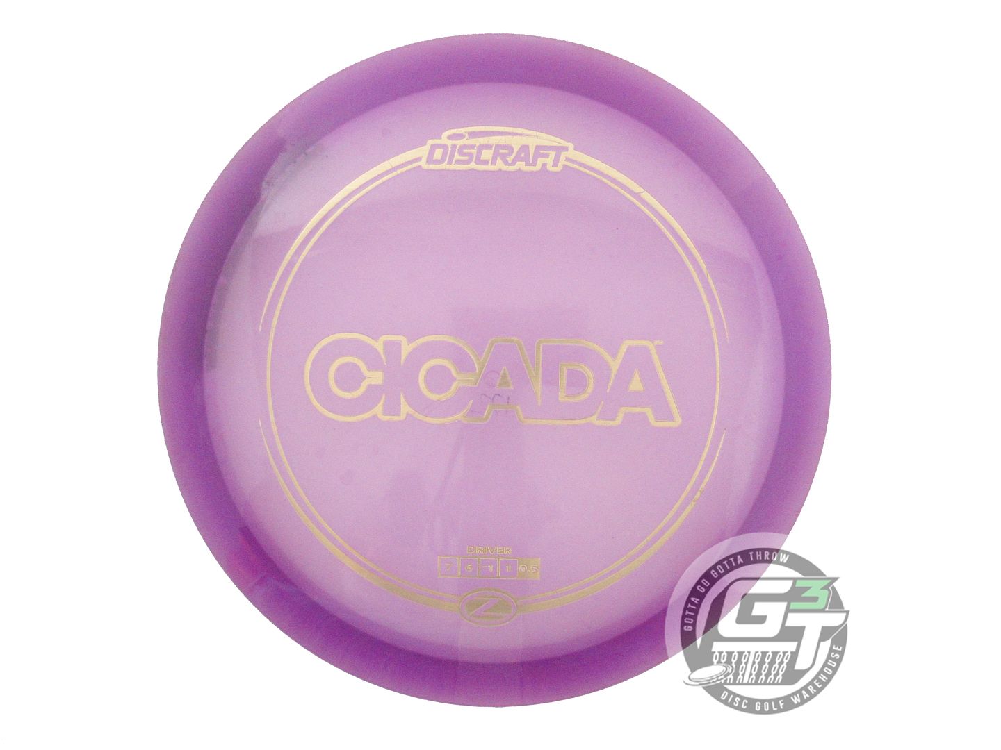 USED Discraft Z Cicada 172g Purple Gold Foil Fairway Driver Golf Disc