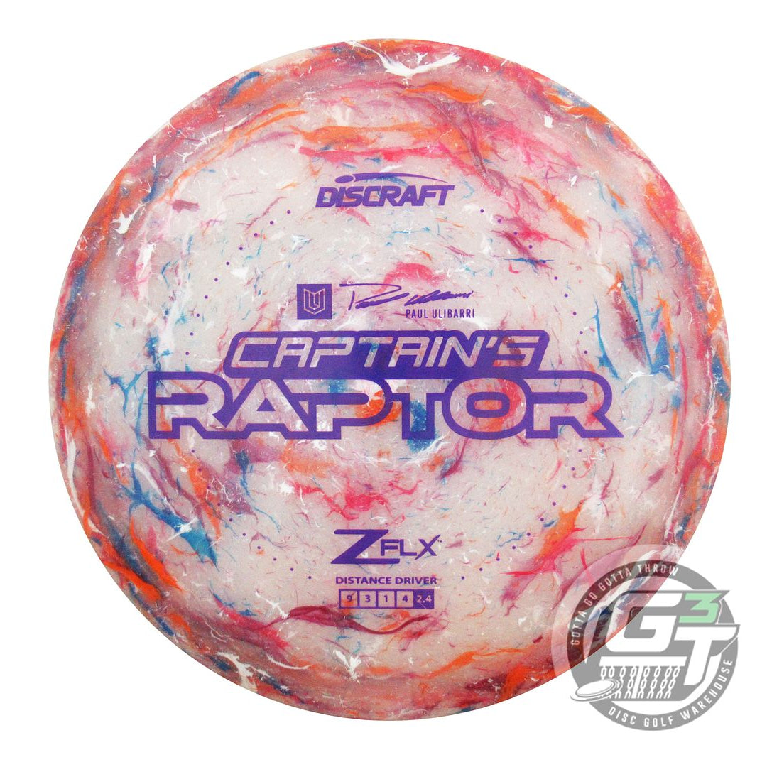 NOS Discraft CAPTAIN'S Jawbreaker Z FLX Raptor 174g Purple Stamp Driver Disc