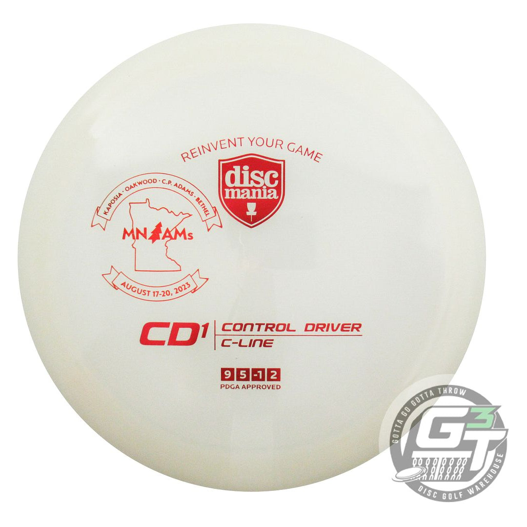 NOS DiscMania C-Line CD1 171g White Red Foil Distance Driver Golf Disc