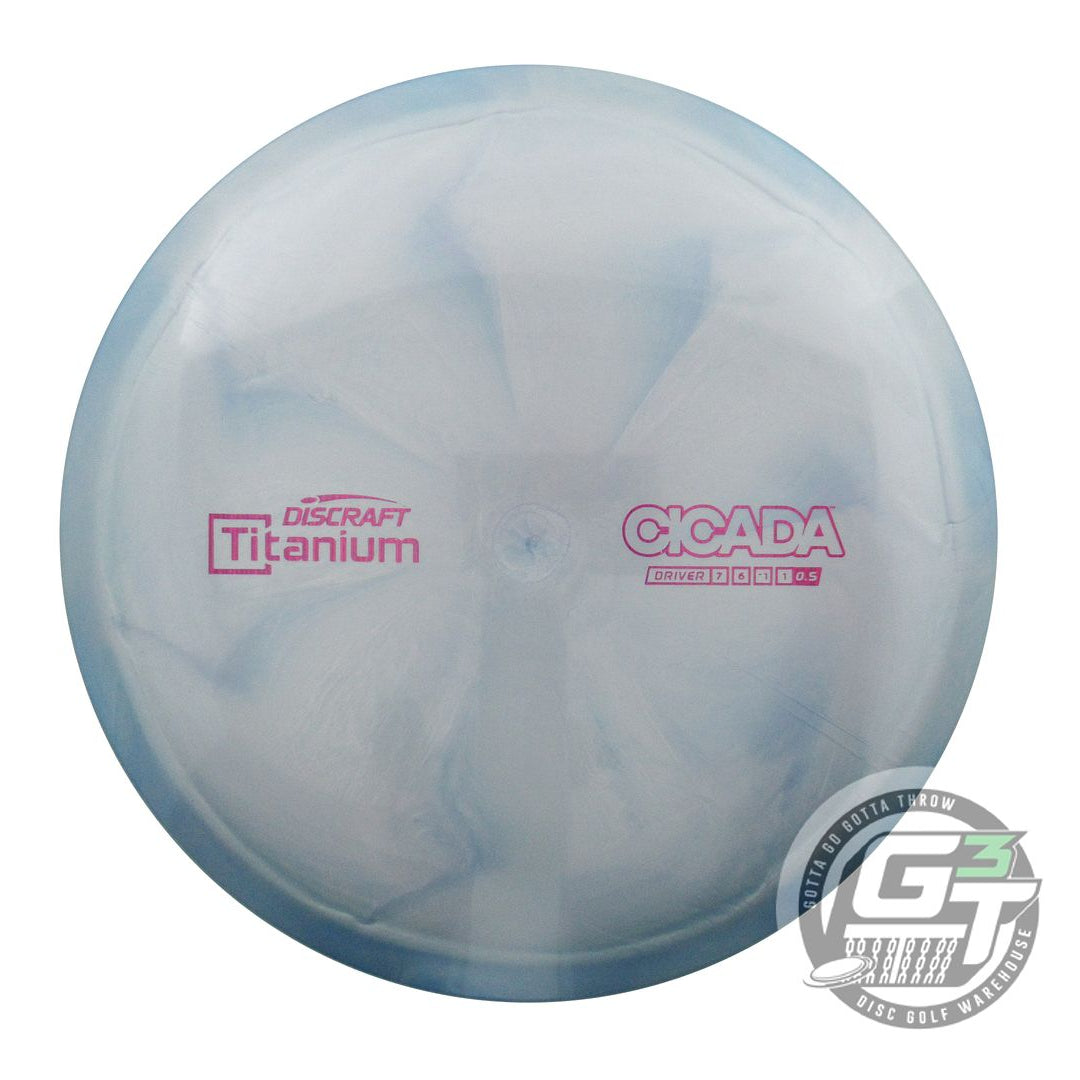 USED Discraft Titanium Cicada 176g Silver-Teal Fairway Driver Golf Disc