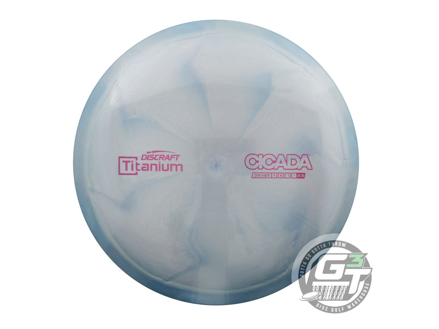 USED Discraft Titanium Cicada 176g Silver-Teal Fairway Driver Golf Disc