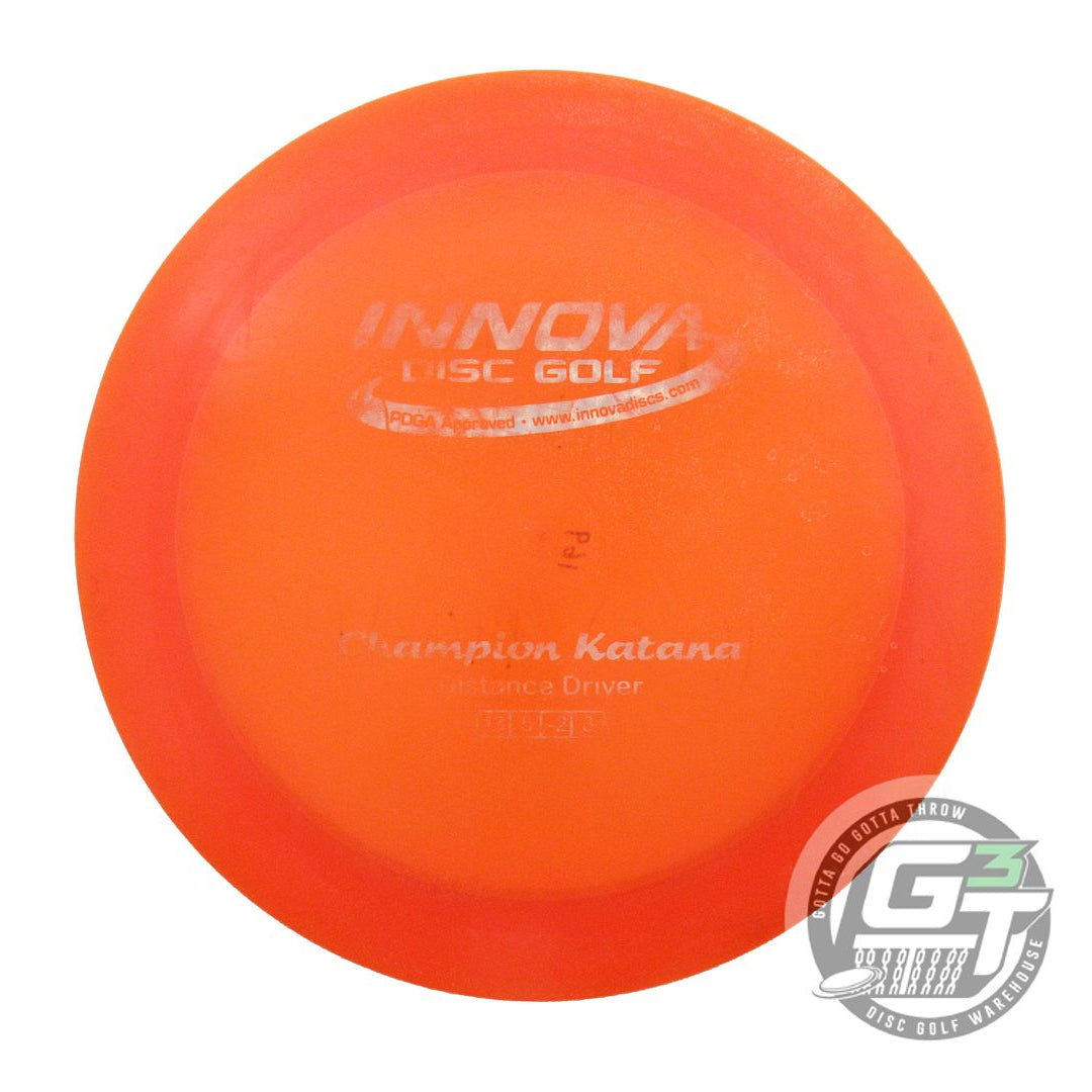 USED Innova Champion Katana 169g Orange Prism Foil Distance Driver Golf Disc