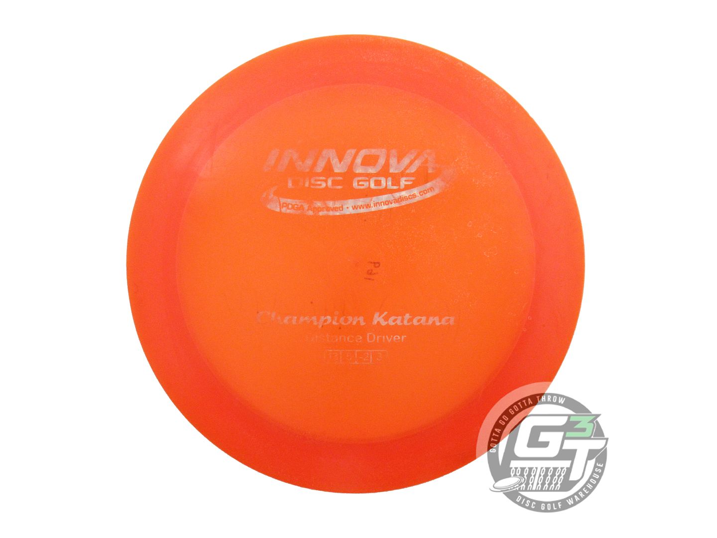 USED Innova Champion Katana 169g Orange Prism Foil Distance Driver Golf Disc