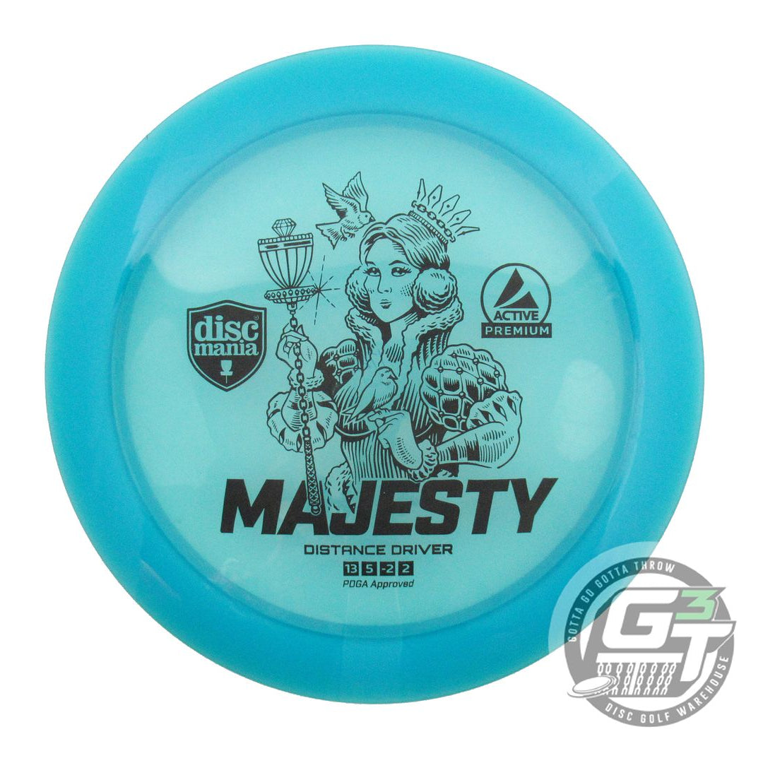 USED DiscMania Active Premium Majesty 176g Teal Black Stamp Distance Driver Disc