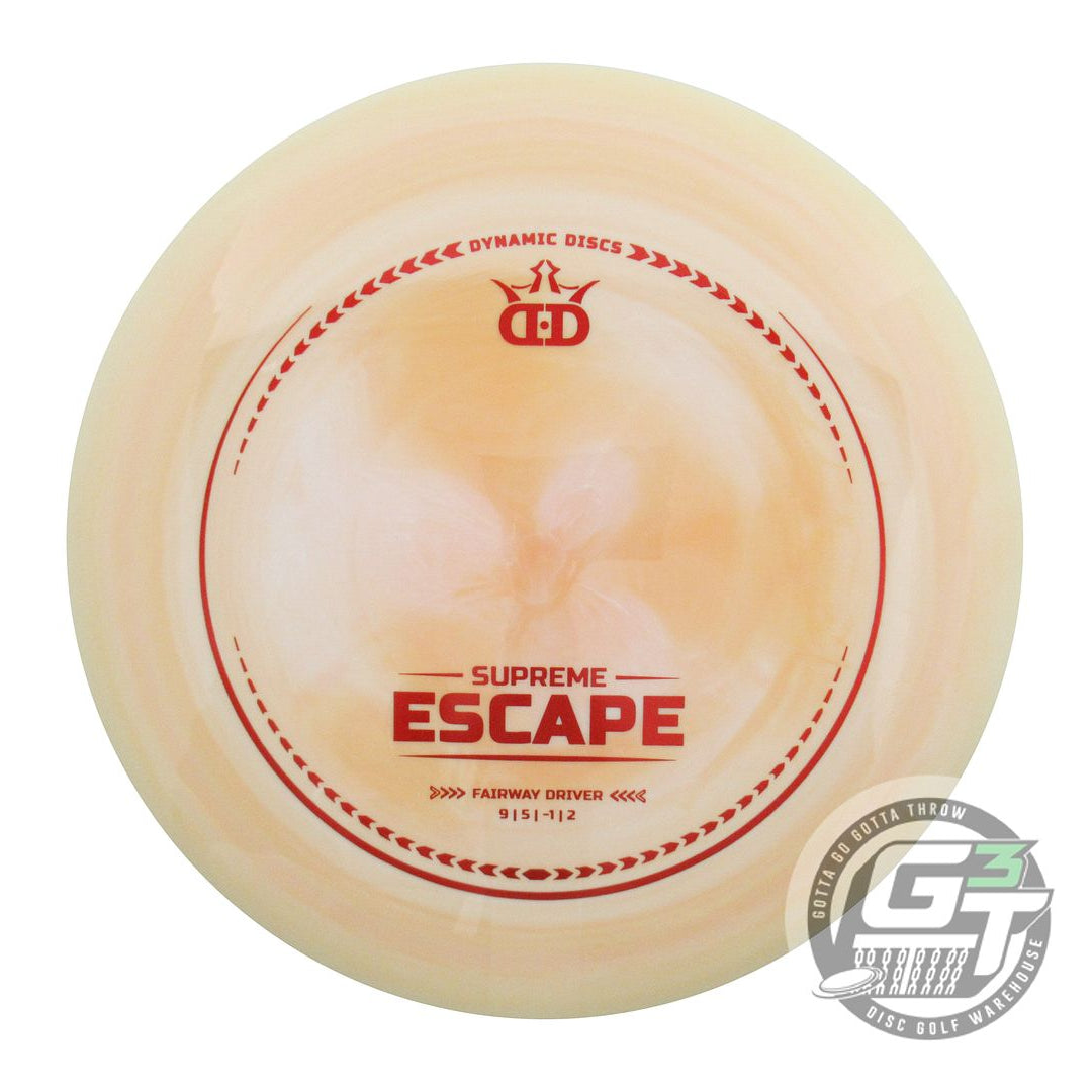 USED Dynamic Discs Supreme Escape 173g Peach Red Foil Fairway Driver Golf Disc