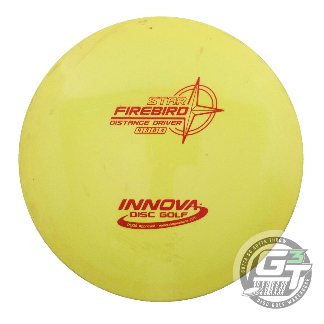 USED Innova Star Firebird 171g Yellow Red Shatter Foil Distance Driver Golf Disc