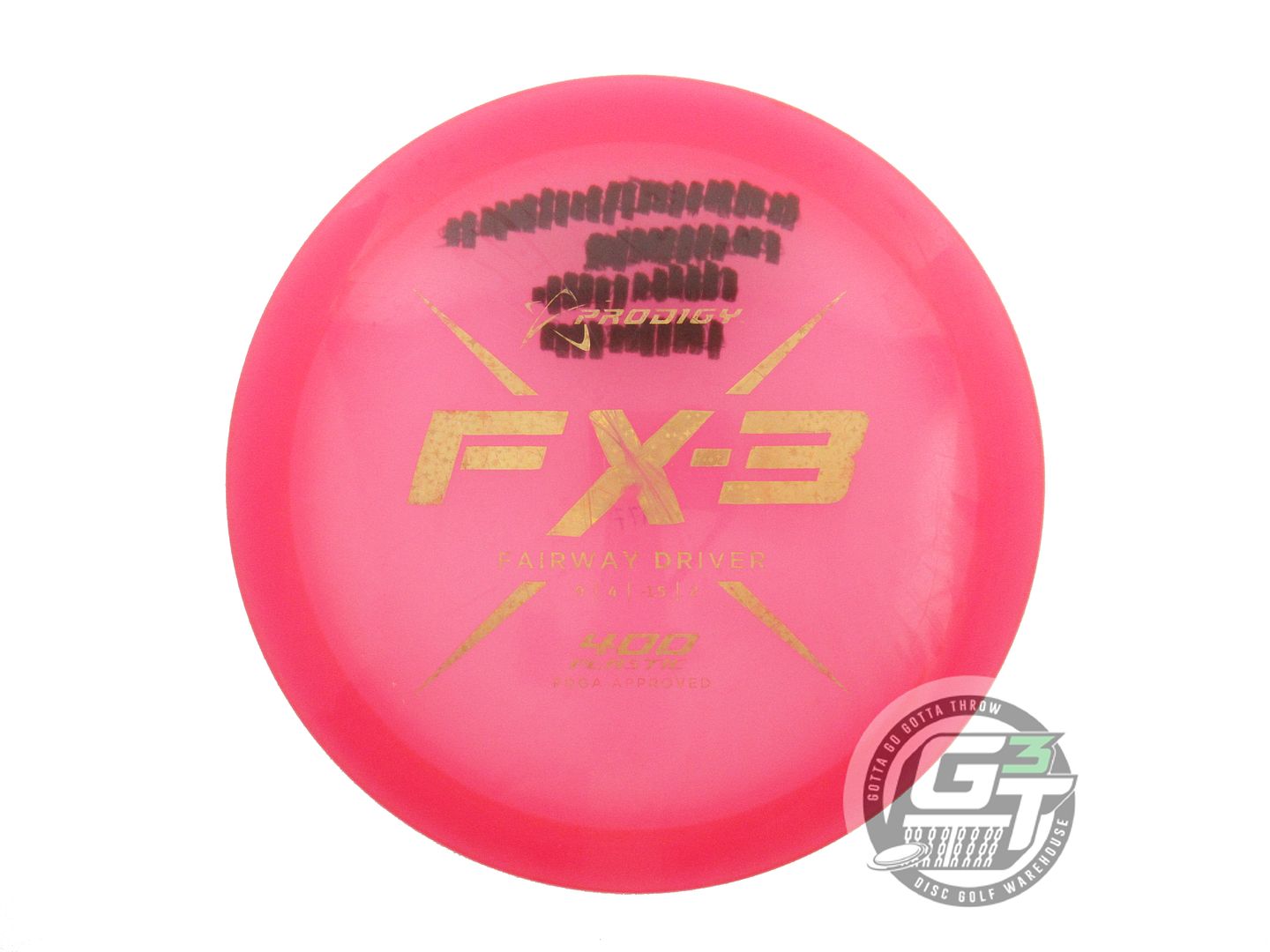 USED Prodigy Discs 400 FX3 177g Pink Gold Star Foil Fairway Driver Golf Disc