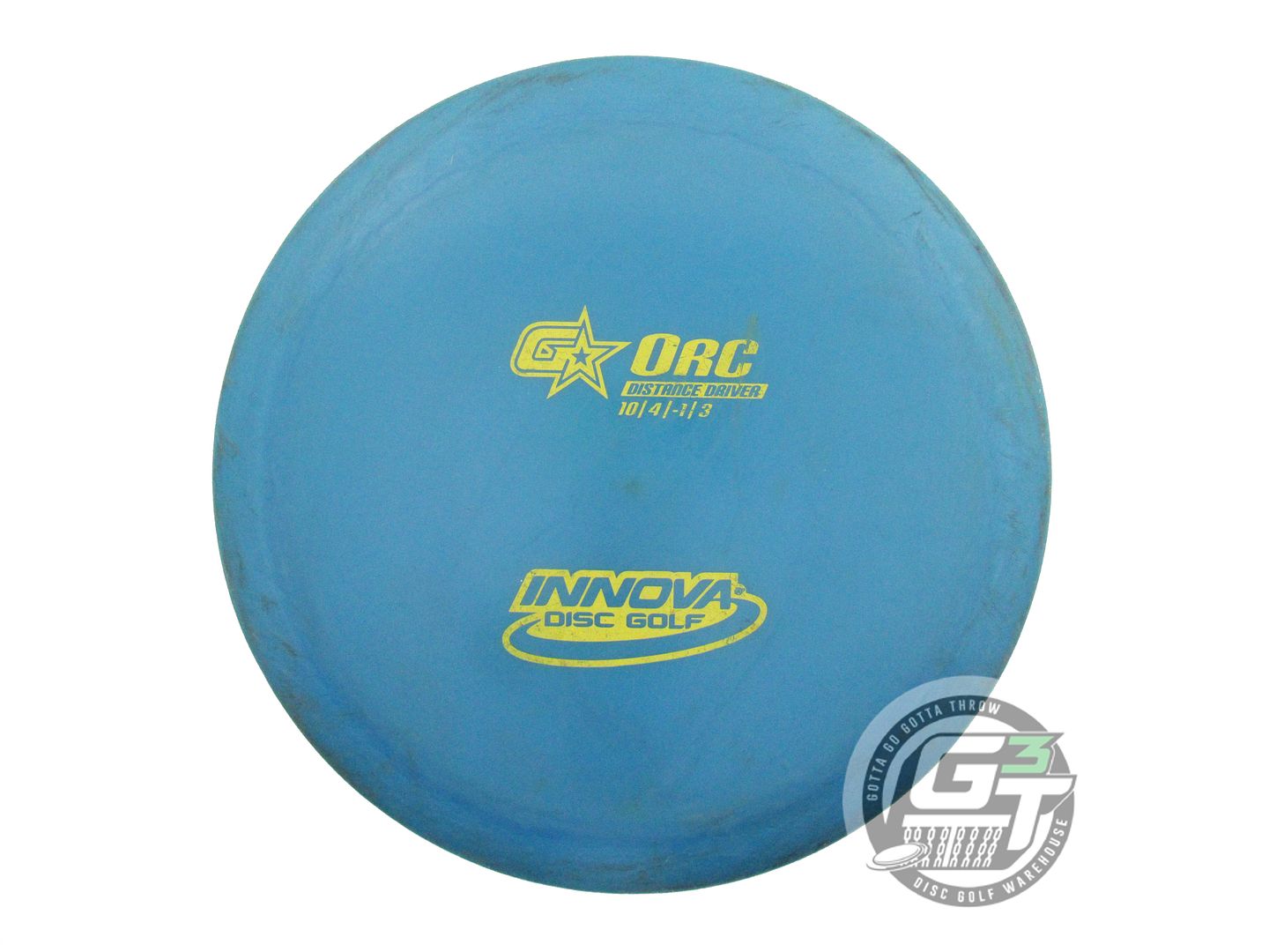 USED Innova GStar Orc 175g Blue Yellow Stamp Distance Driver Golf Disc