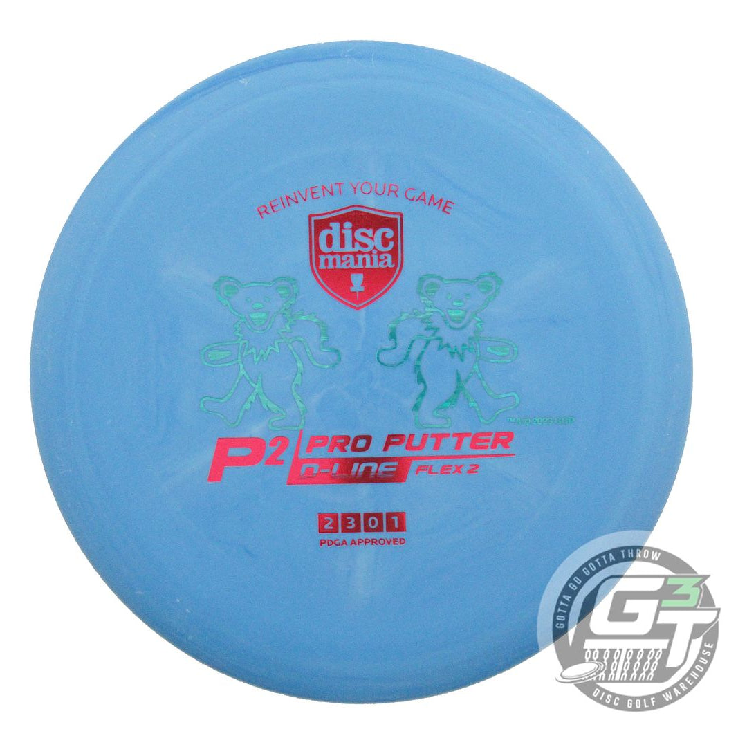USED DiscMania D-Line Flex 2 P2 173g Blue Red Foil Putter Golf Disc