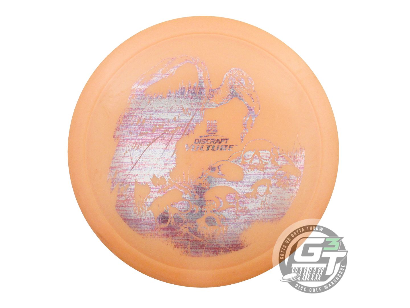 USED Discraft Big Z Vulture 178g Peach Static Foil Distance Driver Golf Disc