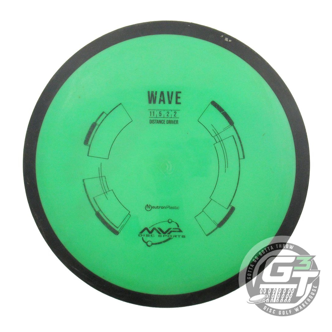 USED MVP Disc Sports Neutron Wave 170g Green Distance Driver Golf Disc