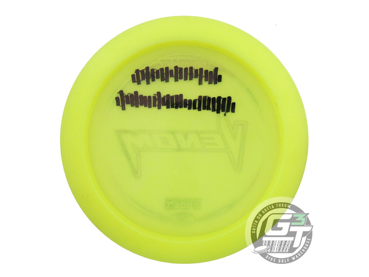 USED Discraft Z Lite Venom 156g Yellow Stripe Foil Distance Driver Golf Disc