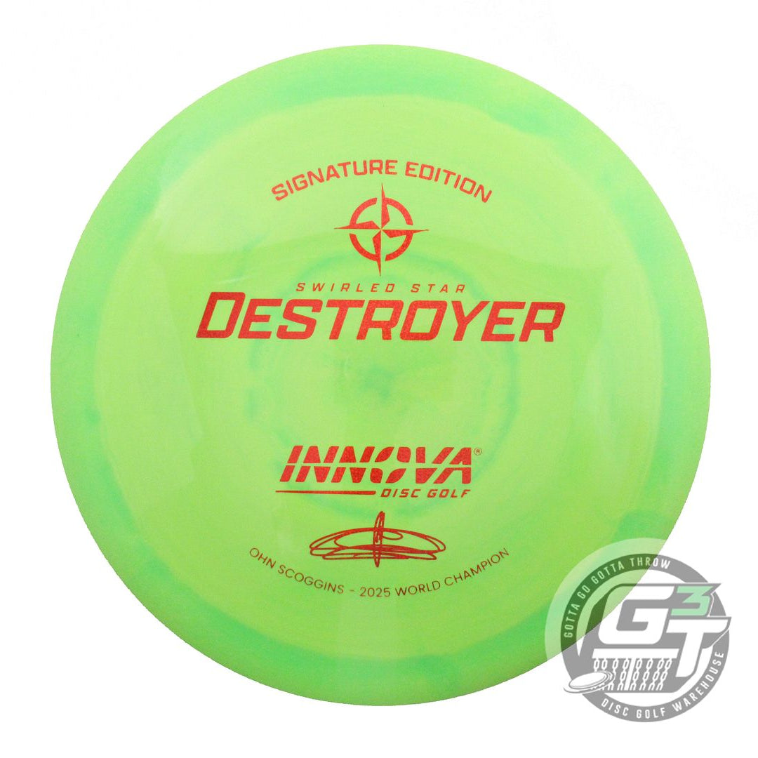 Innova Signature Edition Ohn Scoggins 2025 World Champion Swirled Star Destroyer Distance Driver Golf Disc (Individually Listed) - Gotta Go Gotta Throw