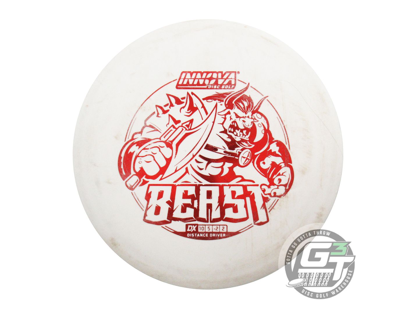 USED Innova DX Beast 173g White Red Foil Distance Driver Golf Disc