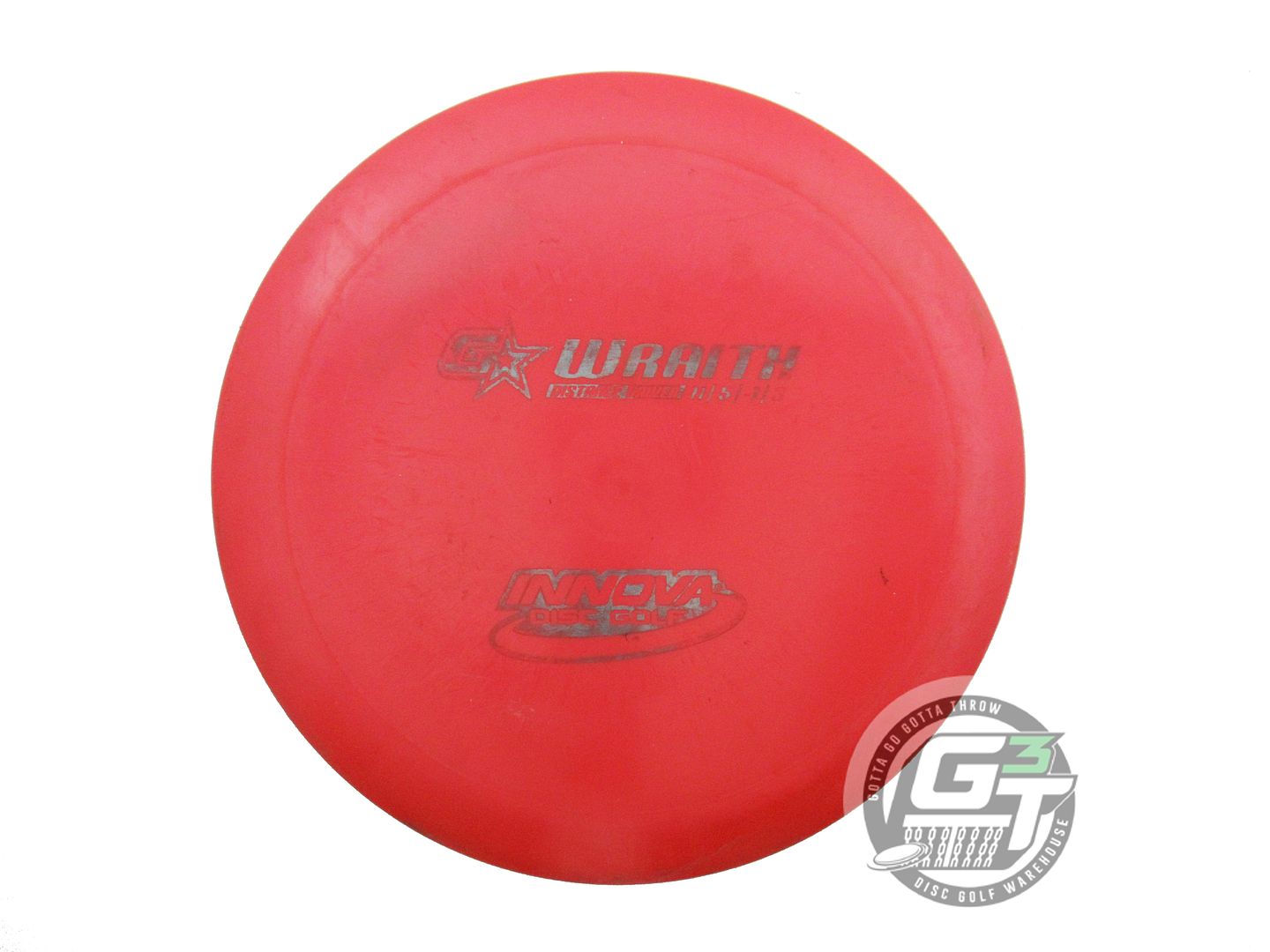 USED Innova GStar Wraith 173g Red Gray Foil Distance Driver Golf Disc