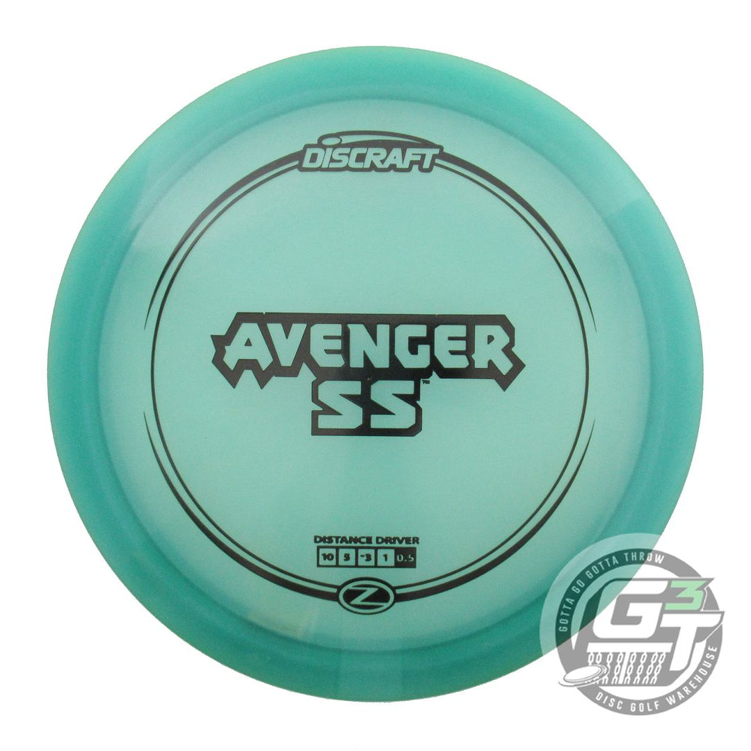 NOS Discraft Z Avenger SS 172g Green Black Stamp Distance Driver Golf Disc