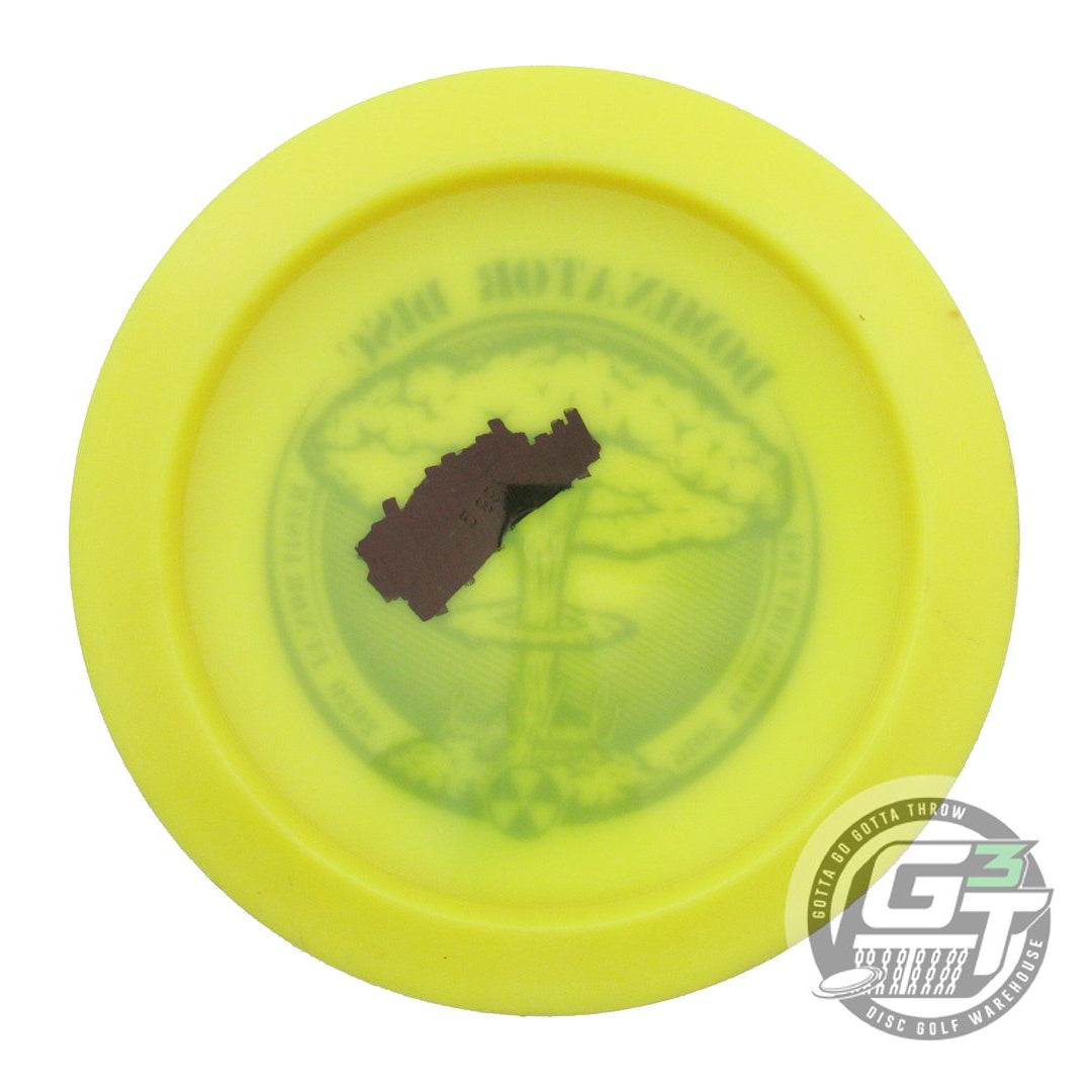 USED Dynamic Discs Lucid Defender 168g Yellow Black Stamp Distance Driver Disc