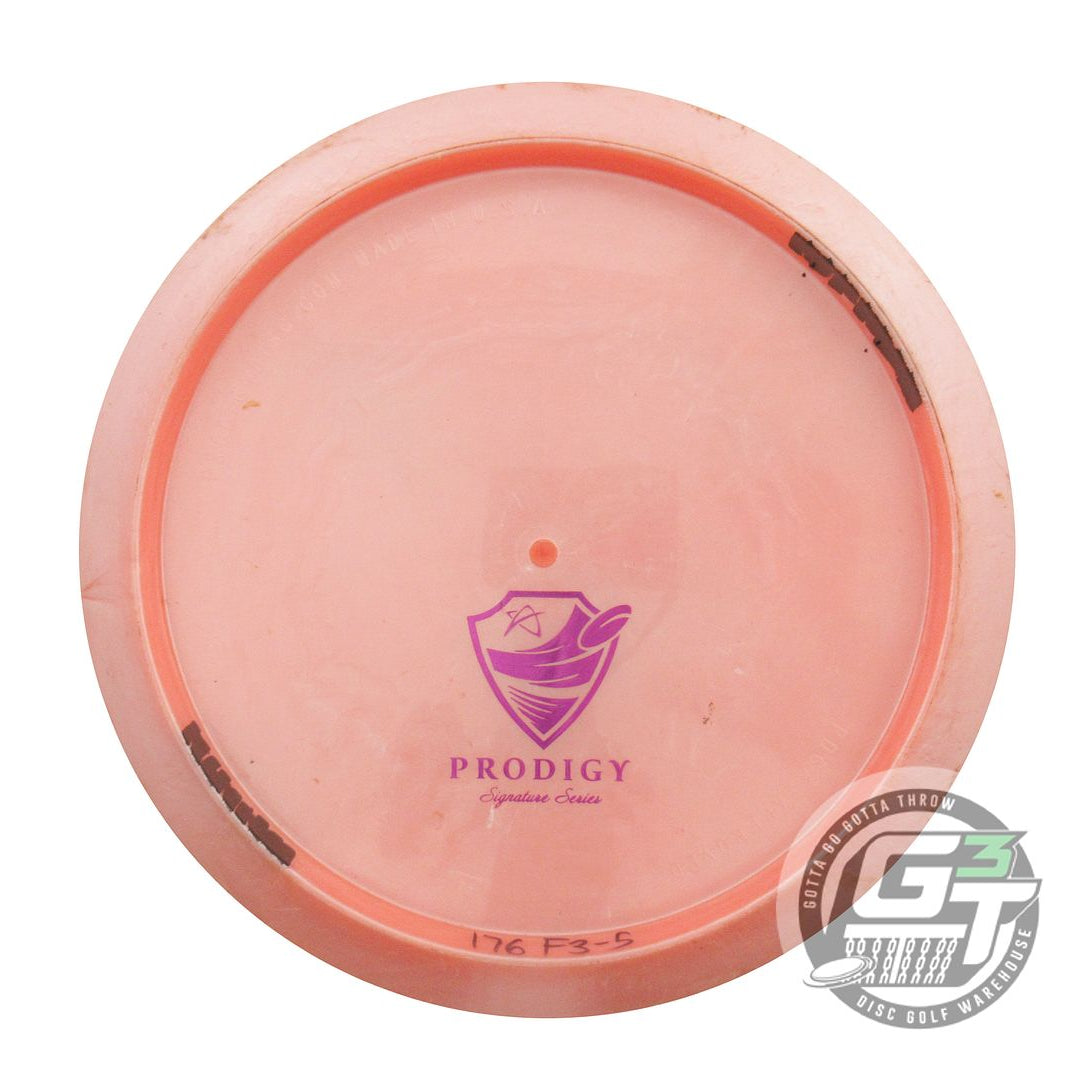 USED Prodigy Discs 500 F3 176g Peach Purple Foil Fairway Driver Golf Disc