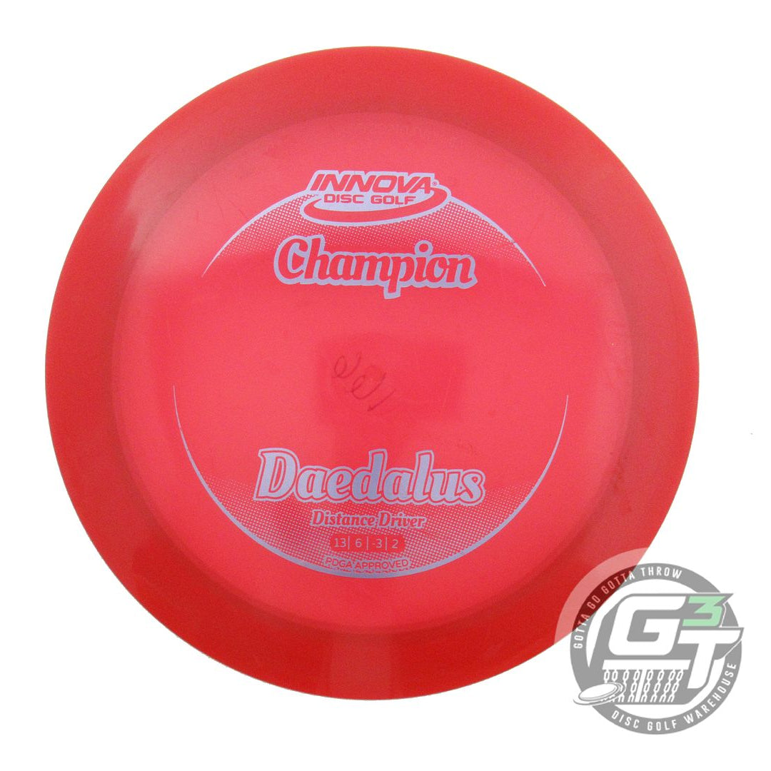 USED Innova Champion Daedalus 166g Red Lilac Foil Distance Driver Golf Disc
