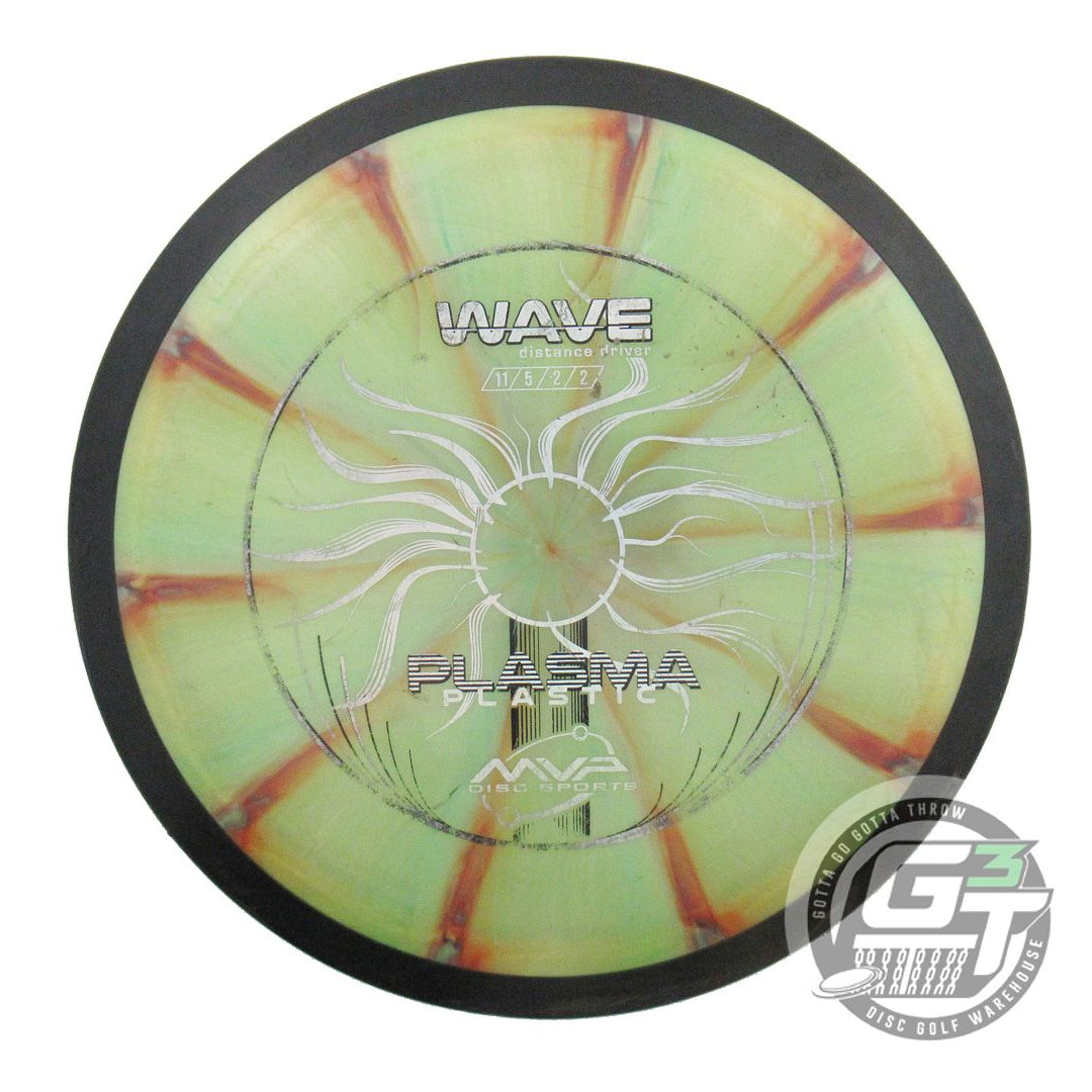 USED MVP Disc Sports Plasma Wave 157g Lime-Maroon Distance Driver Golf Disc