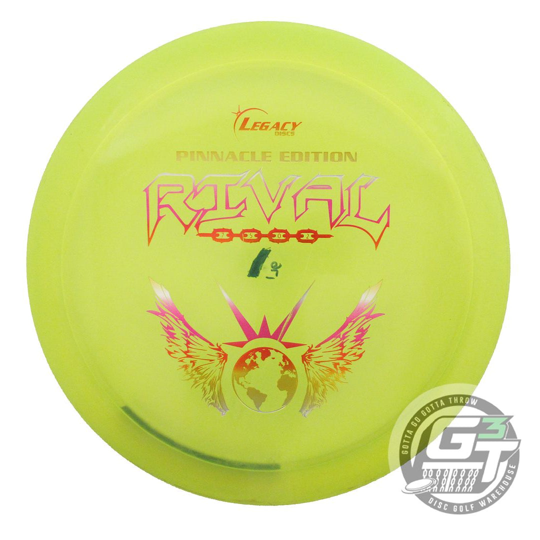 USED Legacy Discs Pinnacle Rival 176g Yellow Sunset Foil Fairway Driver Disc