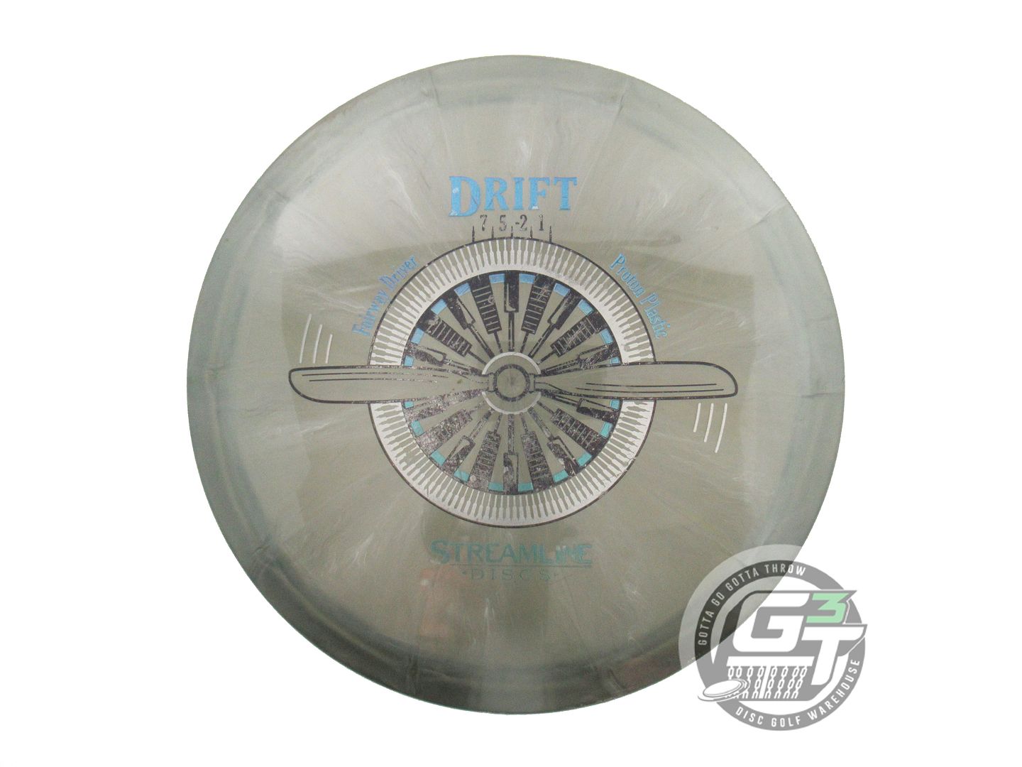 USED Streamline Discs Proton Drift 176g Gray Distance Driver Golf Disc