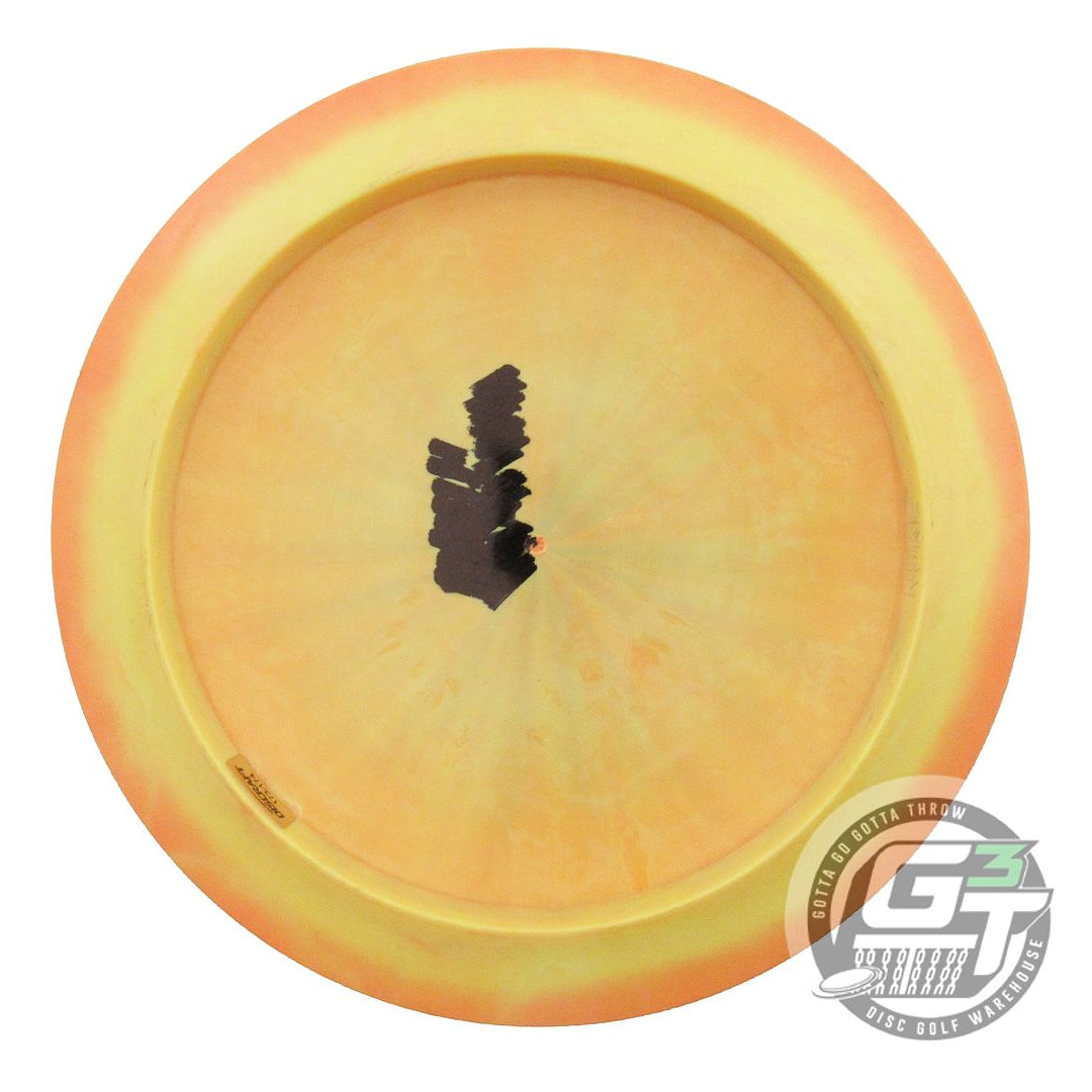 USED Discraft ESP Nuke 176g Orange-Yellow Brown Foil Distance Driver Golf Disc