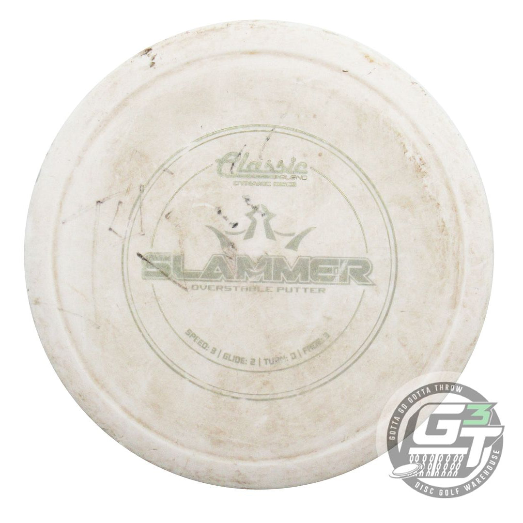 USED Dynamic Discs Classic Blend Slammer 177g White Gold Foil Putter Golf Disc